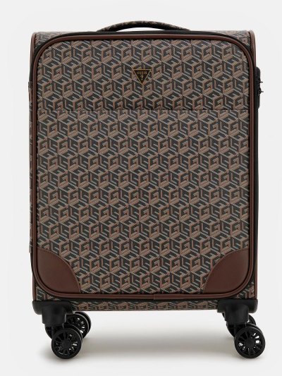 Férfi Guess Ederlo G Cube Logo Trolley Kézipoggyász Fekete | HU-722228