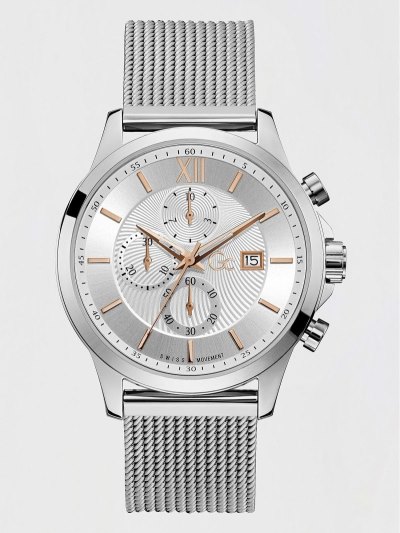 Férfi Guess GC Steel Kronográf Óra Barna | HU-637128