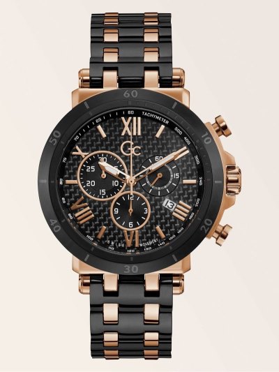 Férfi Guess GC Steel Kronográf Óra Fekete | HU-525883