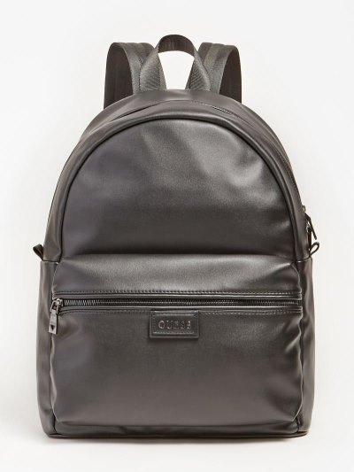 Férfi Guess Scala Front Pocket Hátizsák Fekete | HU-121860