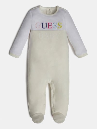 Gyerek Guess Front Logo Overall Fehér | HU-863927