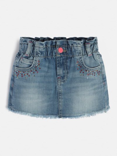 Gyerek Guess Sequins Denim Skirts Kék | HU-992166