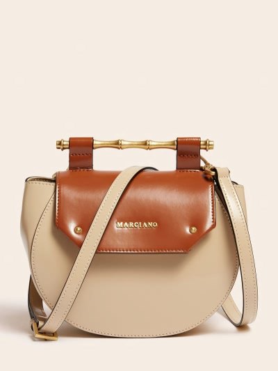 Női Guess Alia Real Bőr Mini Crossbody Táska Barna | HU-941727