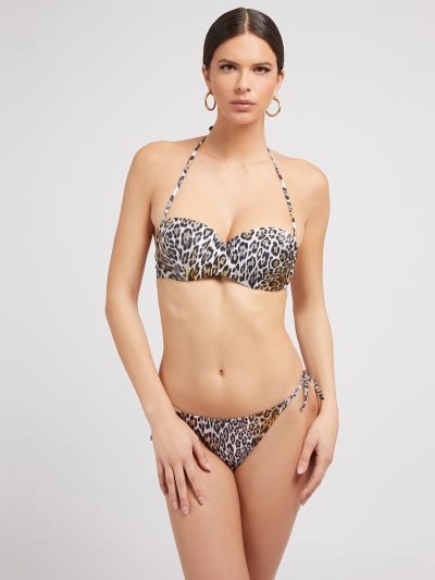 Női Guess All Over Print Bikini Alsó Animalier | HU-402339