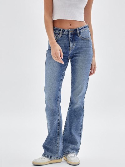 Női Guess Bootcut Ruházat Kék | HU-255413