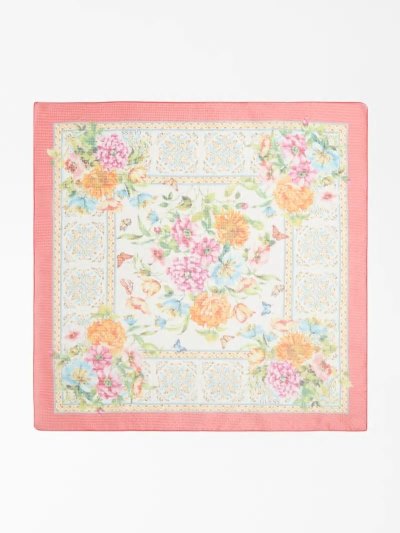 Női Guess Floral Print Neckerchief Fukszia | HU-161411