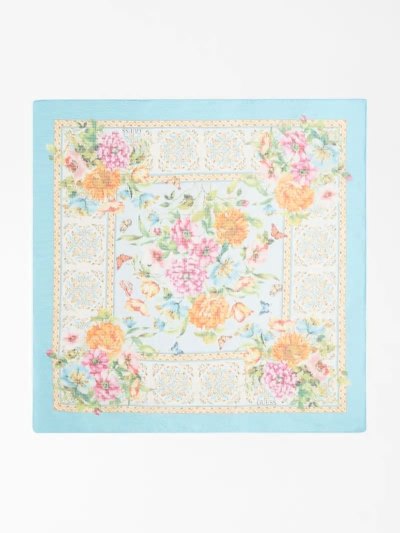 Női Guess Floral Print Neckerchief Kék | HU-553160