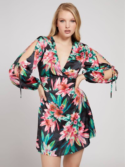 Női Guess Floral Print Ruha Floral Fantasy | HU-892228