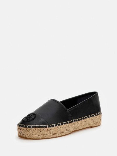 Női Guess Jaleel 4g Logo Espadrille Fekete | HU-850230