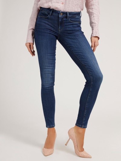 Női Guess Jegging Fit Ruházat Kék | HU-604241