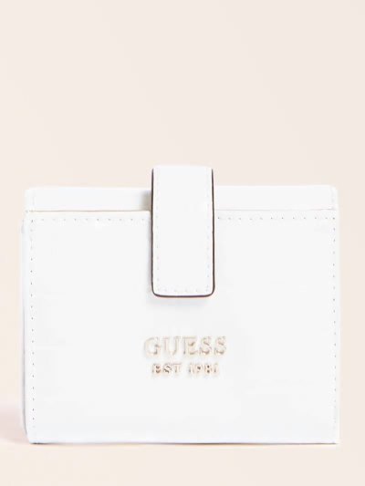 Női Guess Katey Croc Print Mini Pénztárca Fehér | HU-962803