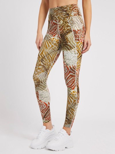 Női Guess Leggings All Over Print Leggings Színes | HU-420302