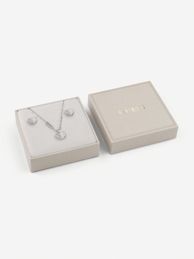 Női Guess "Lovely Guess" Necklace And Set Sets Titán | HU-699645