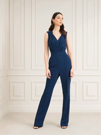 Női Guess Marciano Chain Detail Jumpsuit Kék | HU-360017