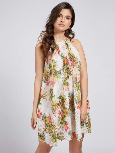 Női Guess Marciano Fit And Flare Ruha Floral Fantasy | HU-709645