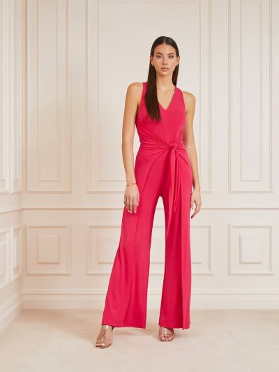 Női Guess Marciano Front Wrap Jumpsuit Rózsaszín | HU-206992