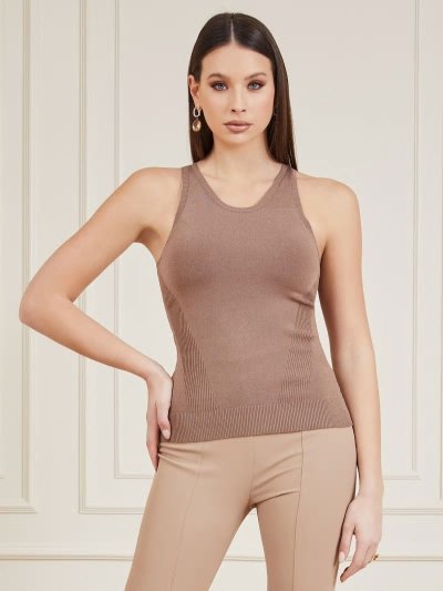 Női Guess Marciano Pulóver Felsők Khaki | HU-881503