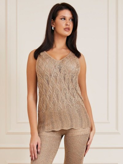 Női Guess Marciano Sequins Pulóver Felsők Zöld | HU-228946