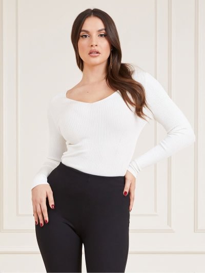 Női Guess Marciano Viscose Blend Pulóverek Fehér | HU-310988