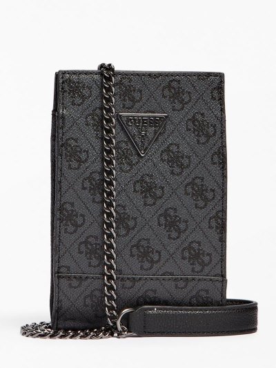 Női Guess Noelle 4g Logo Mini Crossbody Táska Szürke | HU-003270