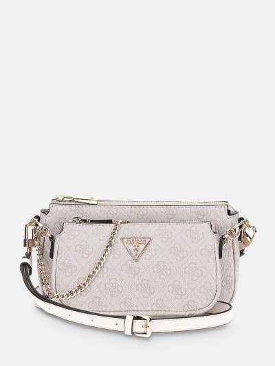 Női Guess Noelle 4g Logo Mini Crossbody Táska Világos Rózsaszín | HU-806050