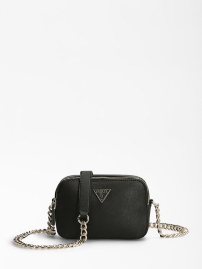 Női Guess Noelle Crossbody Táska Fekete | HU-965874