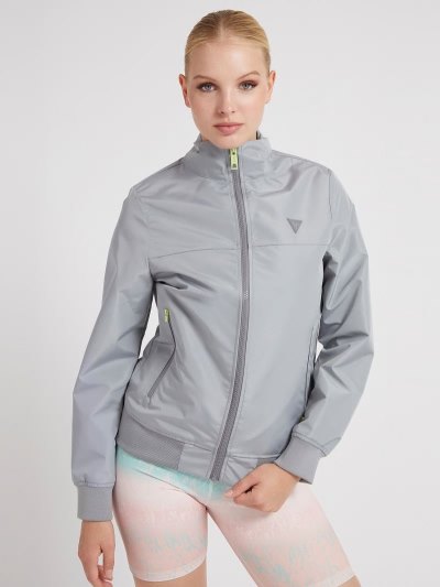 Női Guess Sport Bomber Kabát Szürke | HU-149597