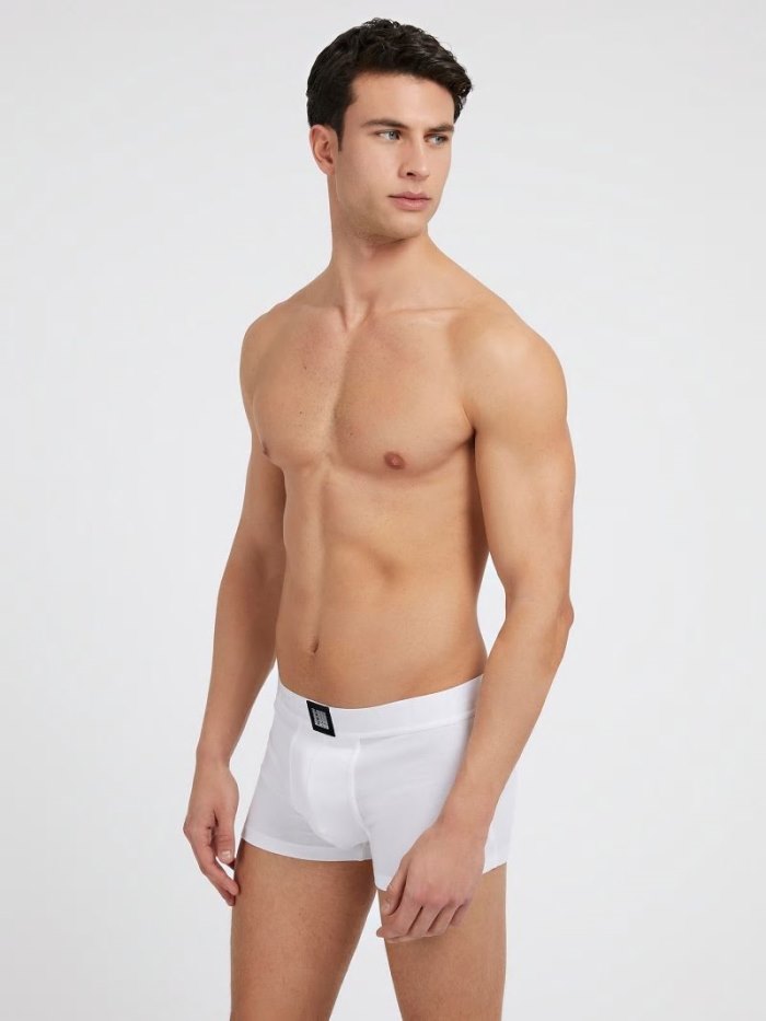 Férfi Guess 3 Pack Logo Boxers Fekete | HU-224610