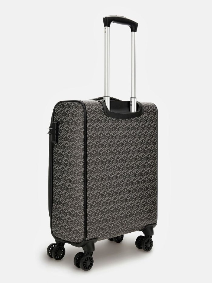 Férfi Guess Ederlo G Cube Logo Trolley Kézipoggyász Szürke | HU-439478