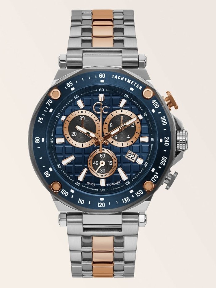 Férfi Guess GC Steel Kronográf Óra Titán | HU-920482