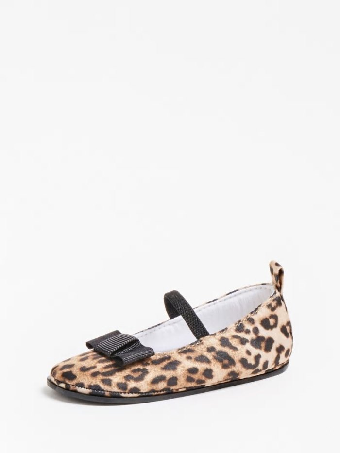 Férfi Guess Lily Bow Ballet Körömcipő Animalier | HU-807114