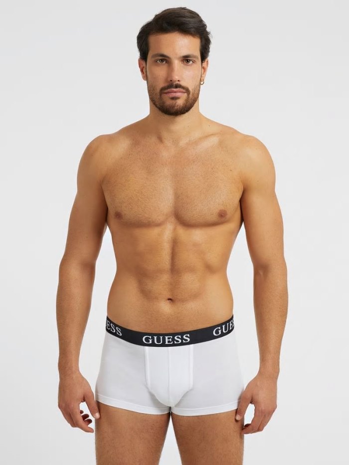 Férfi Guess Logo Pack 3 Boxers Zöld | HU-561612