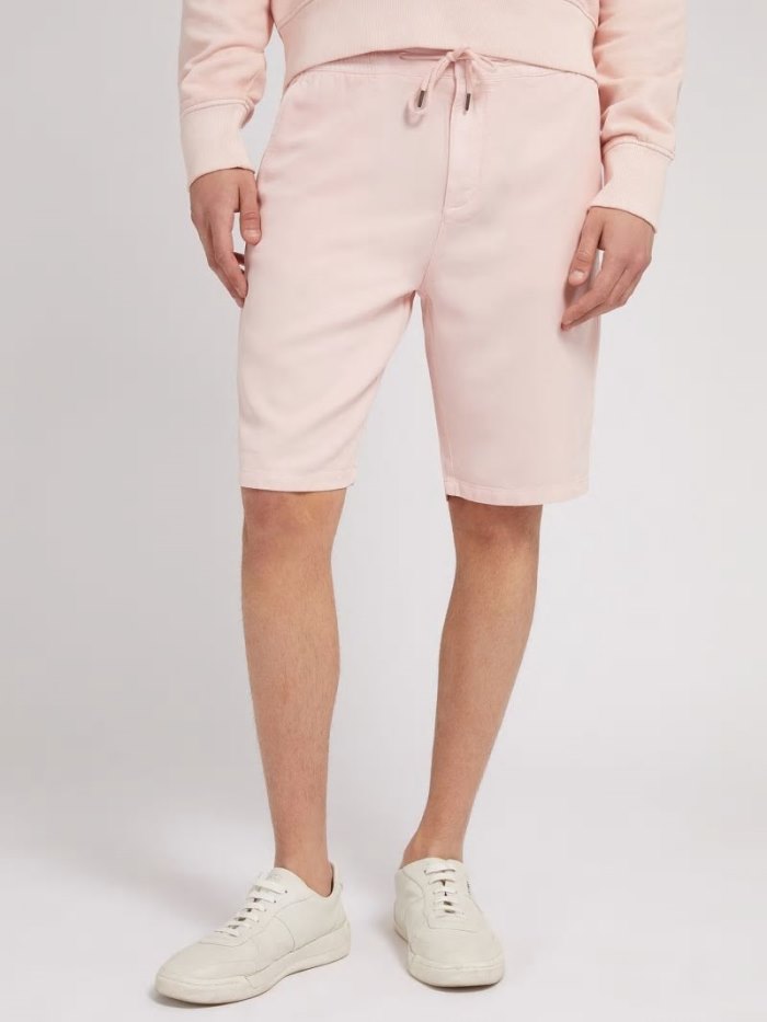 Férfi Guess Lyocell Shorts With Coulisse Rövidnadrág Rózsaszín | HU-012041