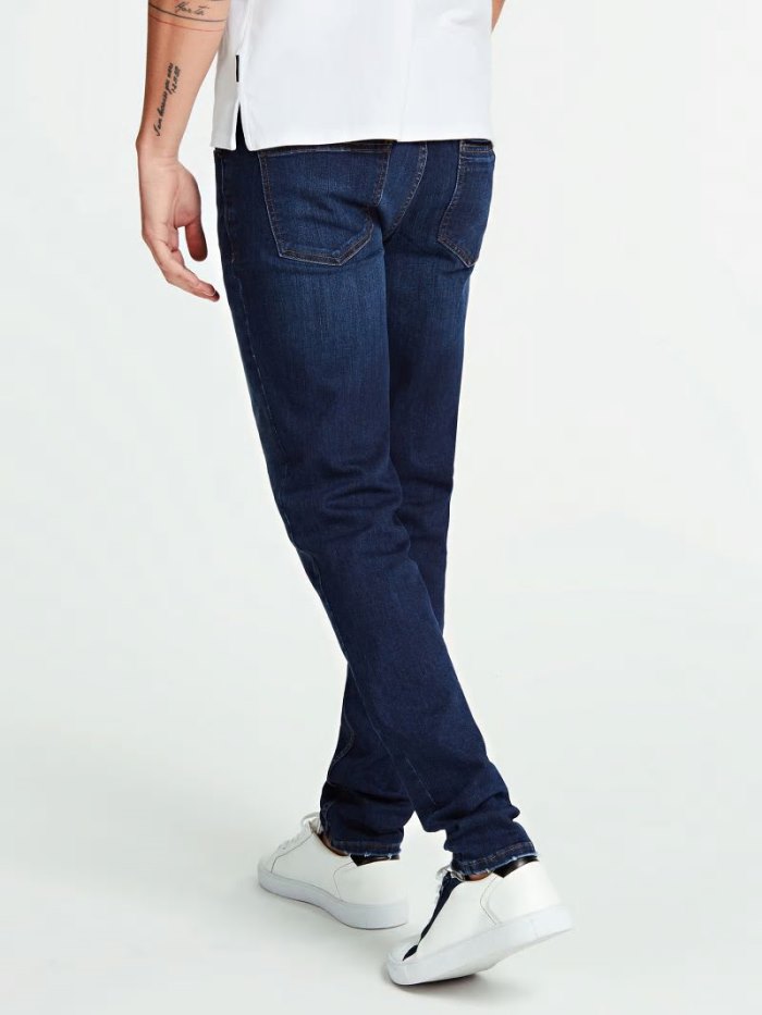 Férfi Guess Marciano Slim Fit Ruházat Kék | HU-471220