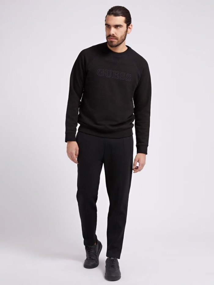 Férfi Guess Nadrág Sweat Pant Melegítő Nadrág Fekete | HU-544474