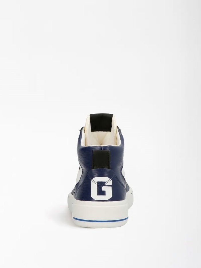 Férfi Guess Verona Mid Sport High Top Sneakers Világos Kék | HU-204832