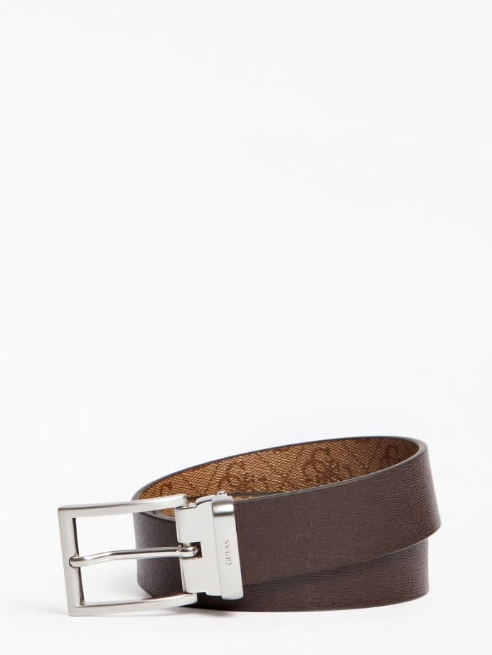 Férfi Guess Vezzola 4g Logo Belt Öv Bézs | HU-575581