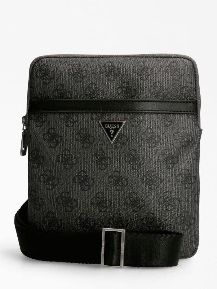 Férfi Guess Vezzola Smart Mini Crossbody Táska Fekete | HU-578446