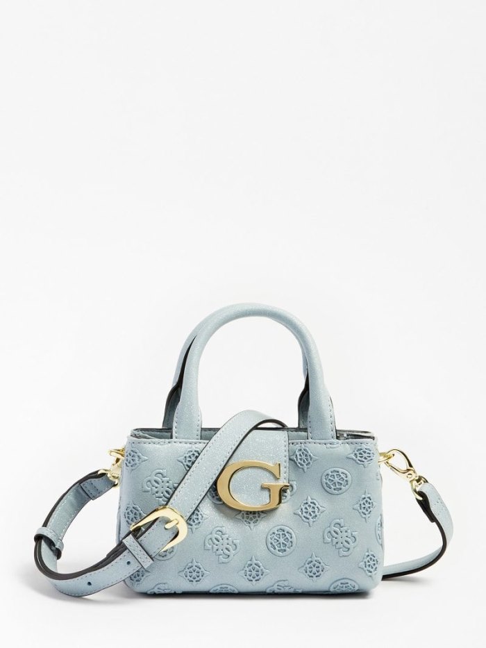 Gyerek Guess All Over 4g Logo Crossbody Táska Szürke | HU-243901