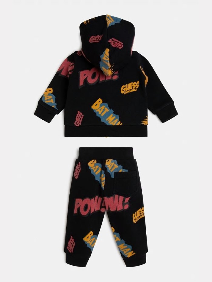 Gyerek Guess Batman Print Sweatshirt And Pant Sets Fekete | HU-573508