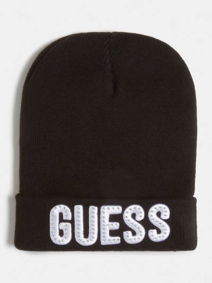 Gyerek Guess Front Logo Kalap Fekete | HU-396173