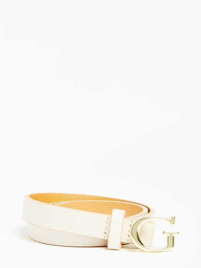 Gyerek Guess Micole 4g Logo Belt Öv Fehér | HU-036042