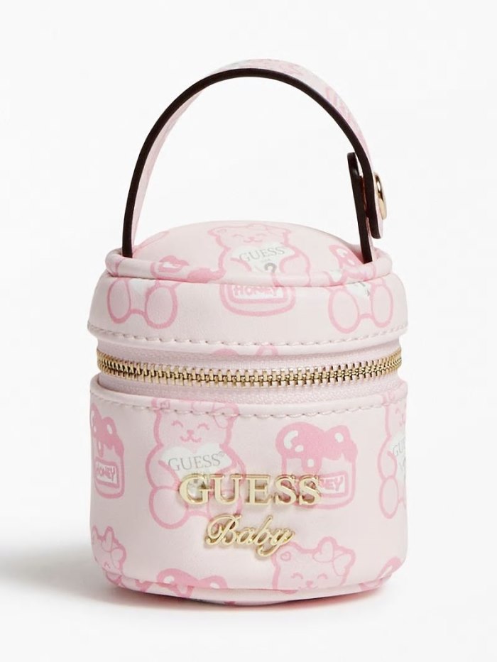 Gyerek Guess Newborn Pacifier Holder Case Rózsaszín | HU-060227