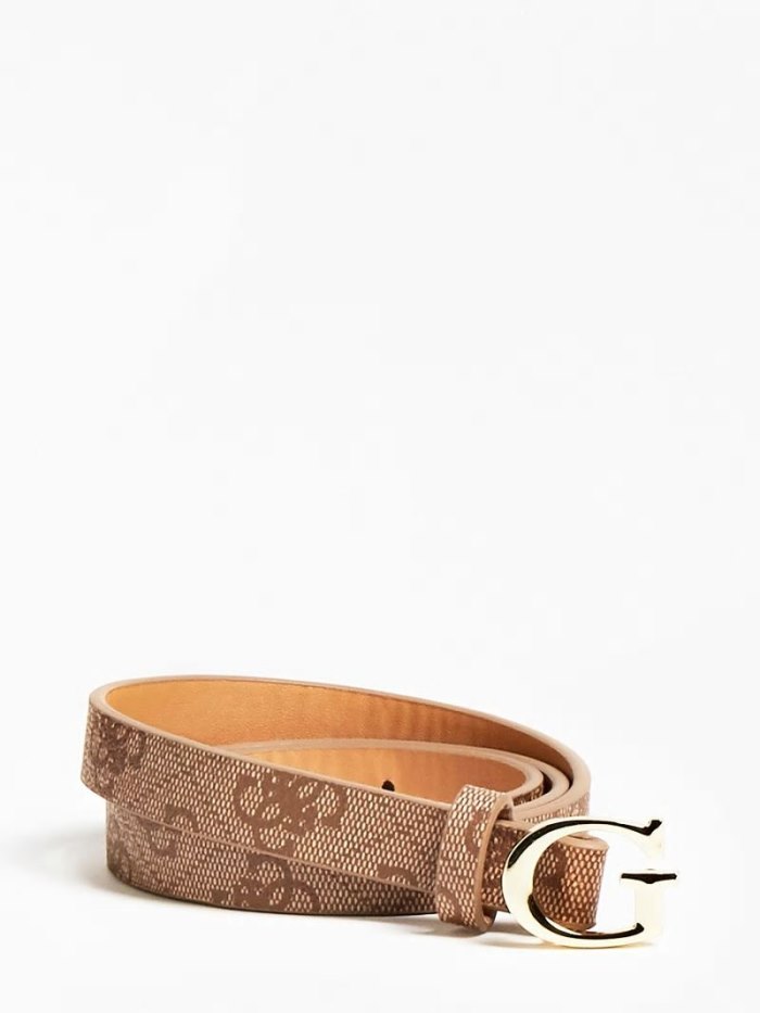 Gyerek Guess Ottavia 4g Logo Csatos Belt Öv Barna | HU-809203