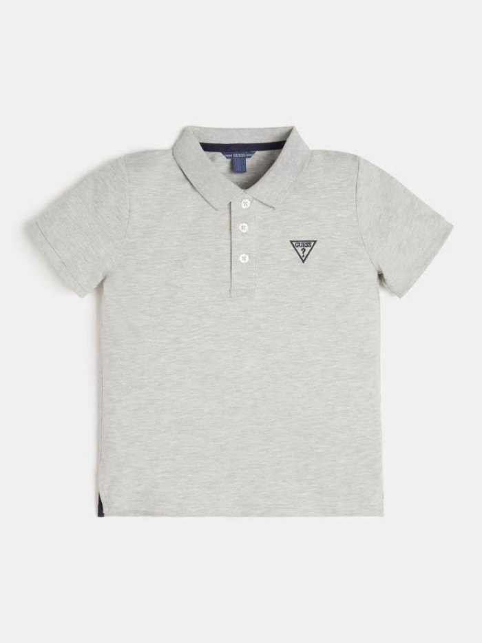 Gyerek Guess Piquet Rövid Sleeves Polo Pólóing Világos Szürke | HU-312670