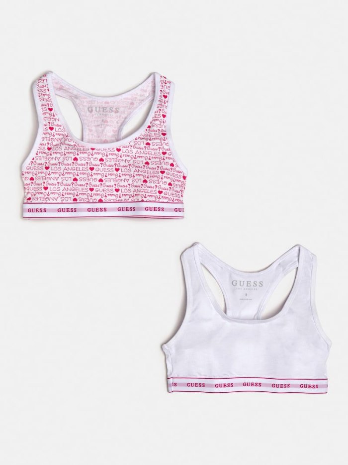 Gyerek Guess Set Of 2 Logo Print Tops Melltartók Rózsaszín | HU-945136