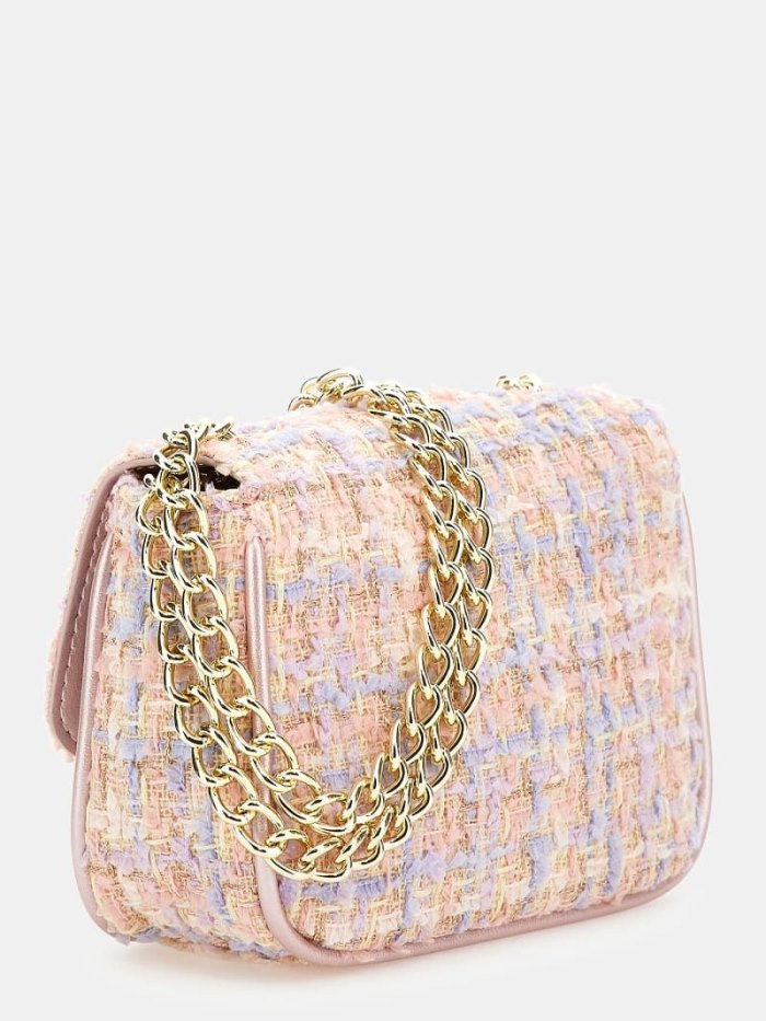 Gyerek Guess Tweed Mini Crossbody Táska Színes | HU-164139