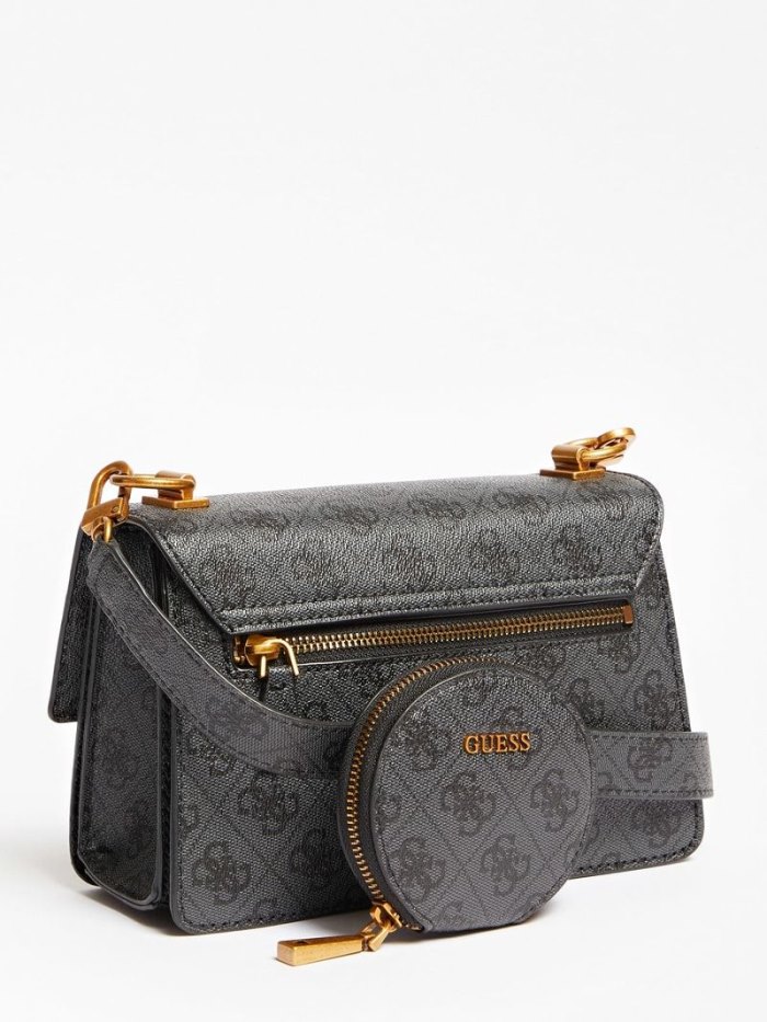 Női Guess Alexie 4g Logo Mini Crossbody Táska Szürke | HU-119537