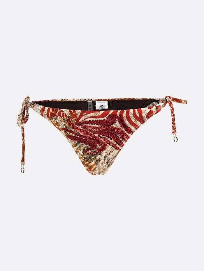 Női Guess All Over Print Bikini Alsó Színes | HU-123040