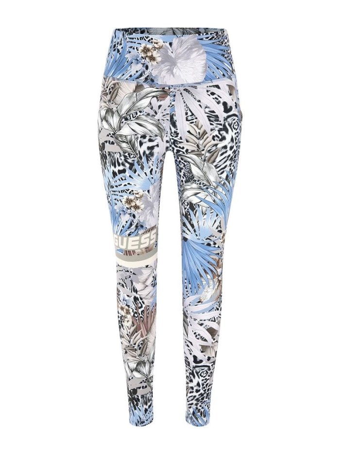 Női Guess All Over Print Leggings Színes | HU-962663